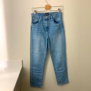 Girlfriend high-rise cropped jeans